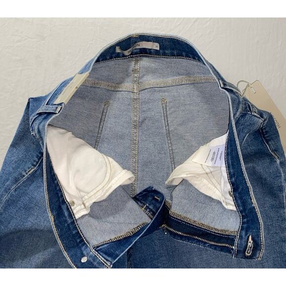 Hudson Barbara High Rise Bootcut Raw Cuff Jeans w/ Outseam Slit. Women's 34, NWT - Picture 7 of 10